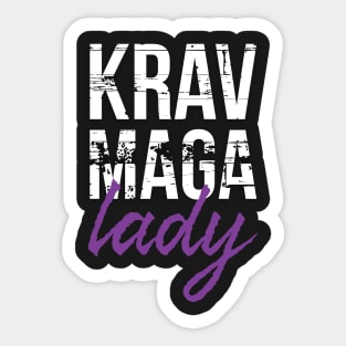 Krav Maga Lady Sticker